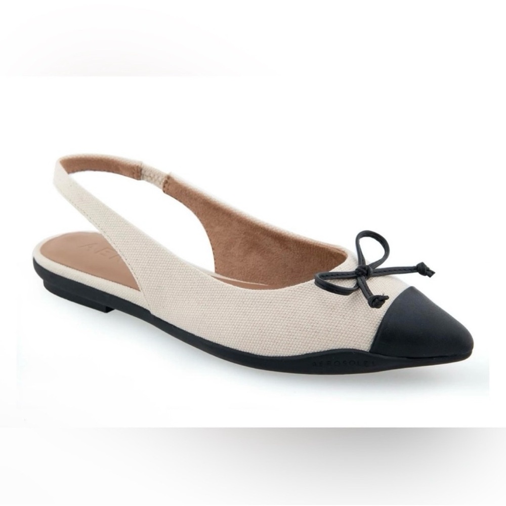 Aerosoles two toned slingback flats